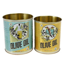 Load image into Gallery viewer, Medium Storage Tins (Set of 2) - Olive Oil
