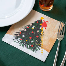 Load image into Gallery viewer, Santa Christmas Tree Paper Napkins - 20 Pack | Christmas Napkins |
