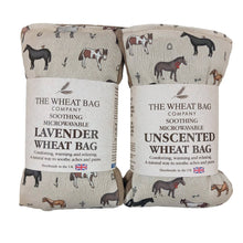 Load image into Gallery viewer, Horses &amp; Ponies- Duo Fabric Wheat Bag: Lavender
