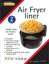 Load image into Gallery viewer, Air Fryer Liner. Up to 5L. Non Stick &amp; Reusable. Pack of 2
