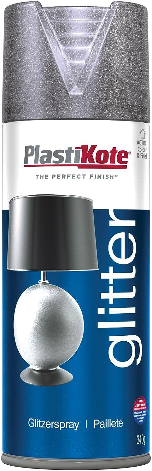 Plasti-kote  Glitter Effect spray - Silver, 400ml