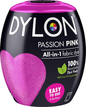 Load image into Gallery viewer, DYLON Washing Machine Fabric Dye Pod for Clothes &amp; Soft Furnishings, 350g – Passion Pink
