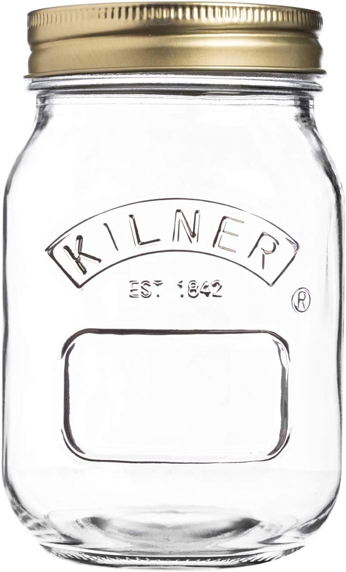 Kilner Glass Screw Top Lid Preserve Jar 0.5 Litre/17 US fl oz