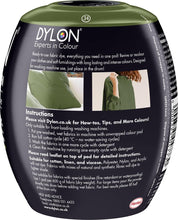 Load image into Gallery viewer, DYLON Washing Machine Fabric Dye Pod for Clothes &amp; Soft Furnishings, 350g – Olive Green
