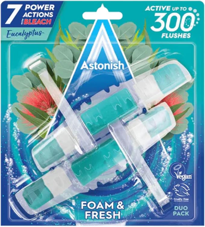 Astonish Foam & Fresh Toilet Blocks - 2 Pack