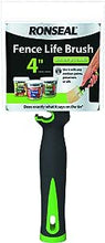 Load image into Gallery viewer, Ronseal Fence Life Brush 4&quot; with Soft Grip Handles
