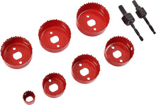 Load image into Gallery viewer, Amtech 9 Piece heavy duty circular hole saw set
