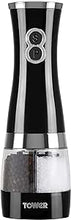 Load image into Gallery viewer, Tower Black Duo Electronic Salt &amp; Pepper Mill
