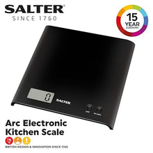 Load image into Gallery viewer, Salter Black Digital Kitchen Scales - 3kg/7lb
