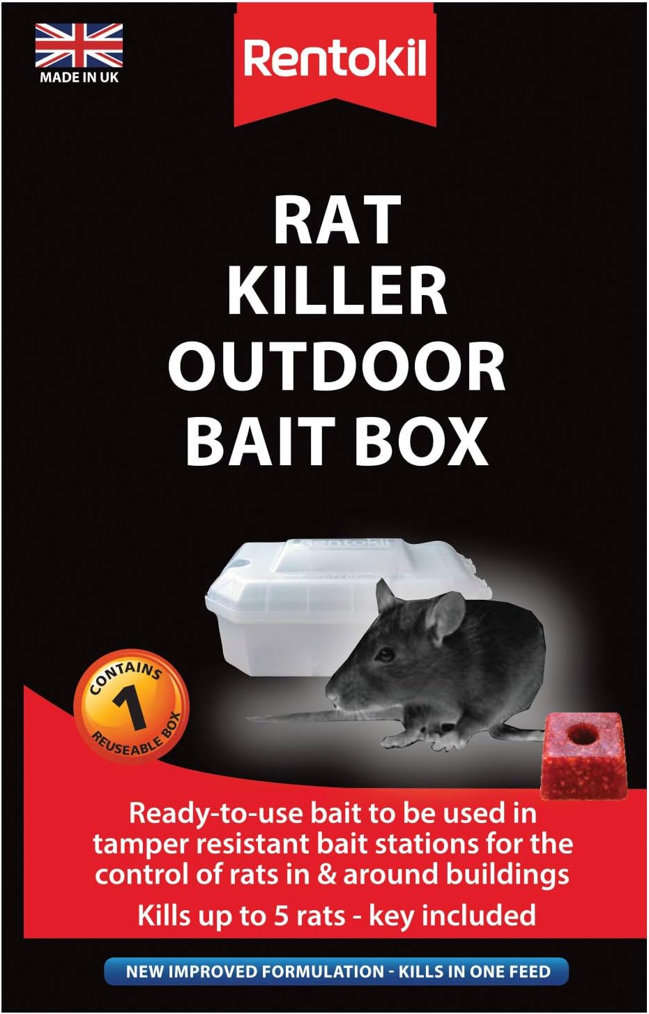 Rentokil Rat Killer Outdoor Bait Box (1 box)