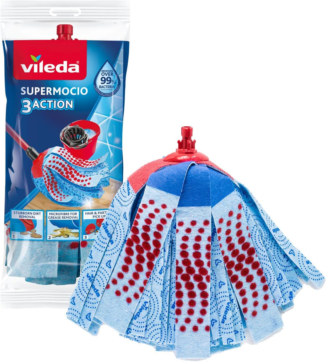 Vileda SuperMocio 3 Action Mop Replacement Head, single