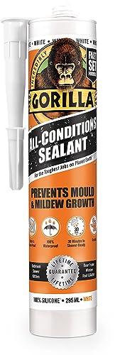Gorilla All-Conditions Sealant 100% Silicone - White 295ml