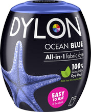 Load image into Gallery viewer, DYLON Washing Machine Fabric Dye Pod for Clothes &amp; Soft Furnishings, 350g – Ocean Blue
