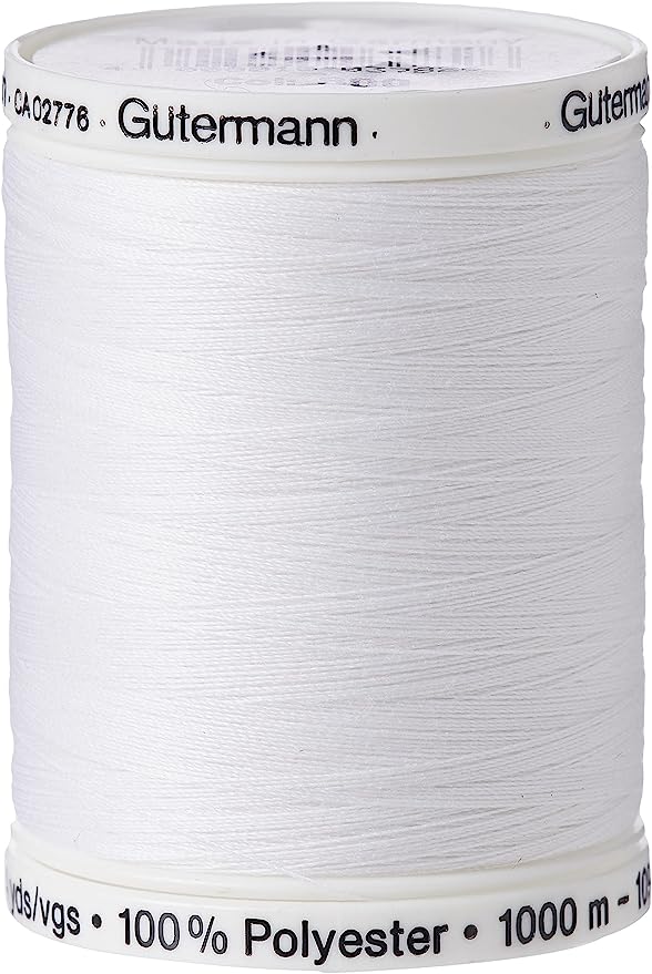 Gutermann Sewing Thread 1000m Spool - Colour 008 White