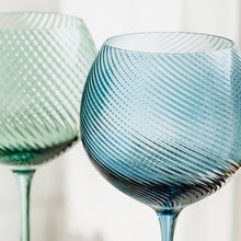 Load image into Gallery viewer, Twist Gin Glasses - Set of 2 Blue/Green
