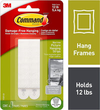 Load image into Gallery viewer, Command Narrow  Picture Hanging Strips

