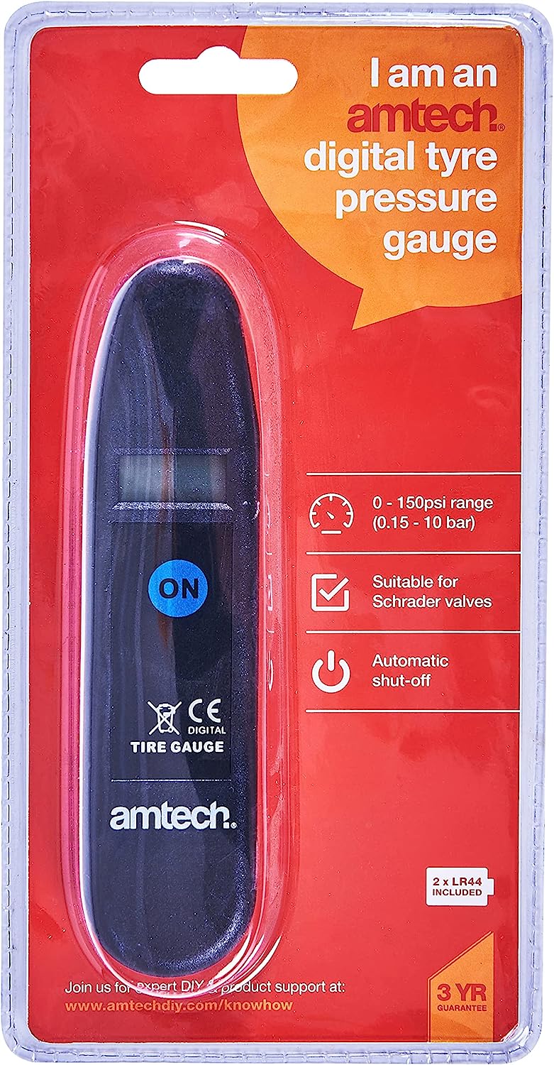 Amtech Digital tyre pressure gauge – HeadcornHardware