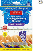 Load image into Gallery viewer, Acana Advanced Safety Hanging Moisture Absorber - Fresh Lavender - 4 Sachets
