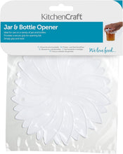 Load image into Gallery viewer, KitchenCraft Rubber Jar  and Bottle Opener Grip, 15 cm, White

