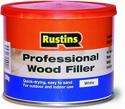 Rustins Professional Wood Filler - White 250g