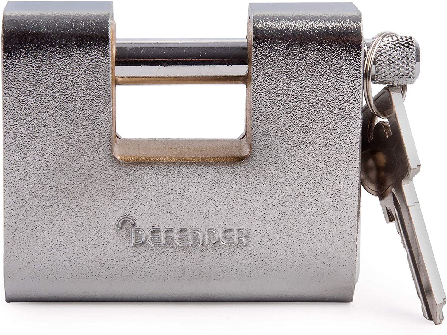 Defender DFAW80 Armoured Warehouse Sliding Shackle Lock, Grey ...