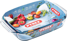 Load image into Gallery viewer, Pyrex Irresistible Glass Rectangular Roaster High Resistance Easy Grip 35x23 Cm, 2.9L
