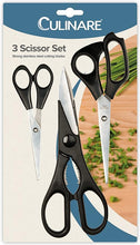 Load image into Gallery viewer, Culinare 3 Piece Scissor Set
