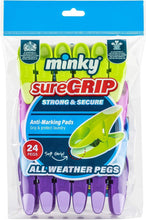 Load image into Gallery viewer, Minky SureGrip Pegs, Assorted color, Pack of 24
