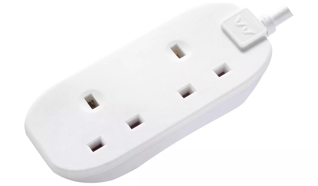 Masterplug 2 Socket 5 Metre Extension Lead
