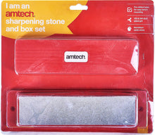Load image into Gallery viewer, Amtech 200mm (8&quot;) Combination Sharpening Stone and Box Set
