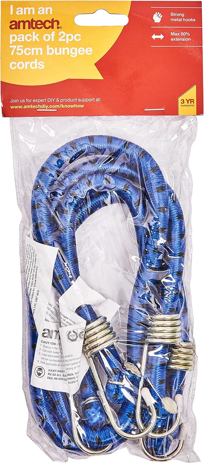 Amtech 75cm  Bungee cords (2 pack)