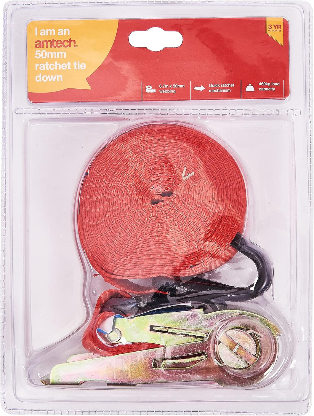 Amtech 670cmx50mm Ratchet tie down
