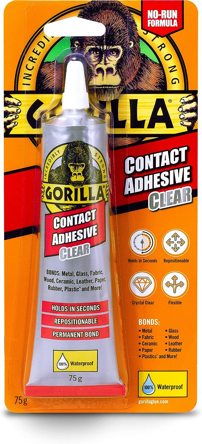 Gorilla Contact Adhesive  Crystal Clear 75g