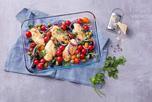 Load image into Gallery viewer, Pyrex Essentials Set Of 2 Rectangular Roasting Dishes 3.7L &amp; 2.6L
