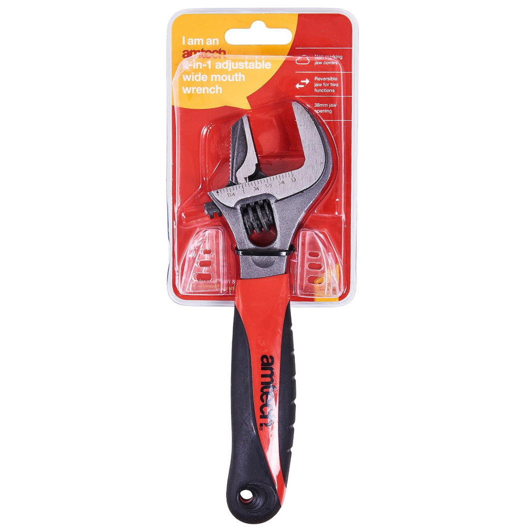 Amtech 2-in-1 Adjustable Wide Mouth wrench