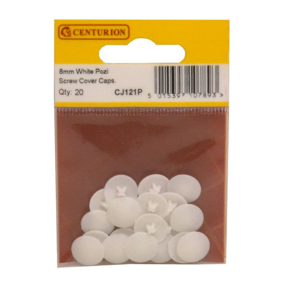 Centurion Pozi Cover Caps, White