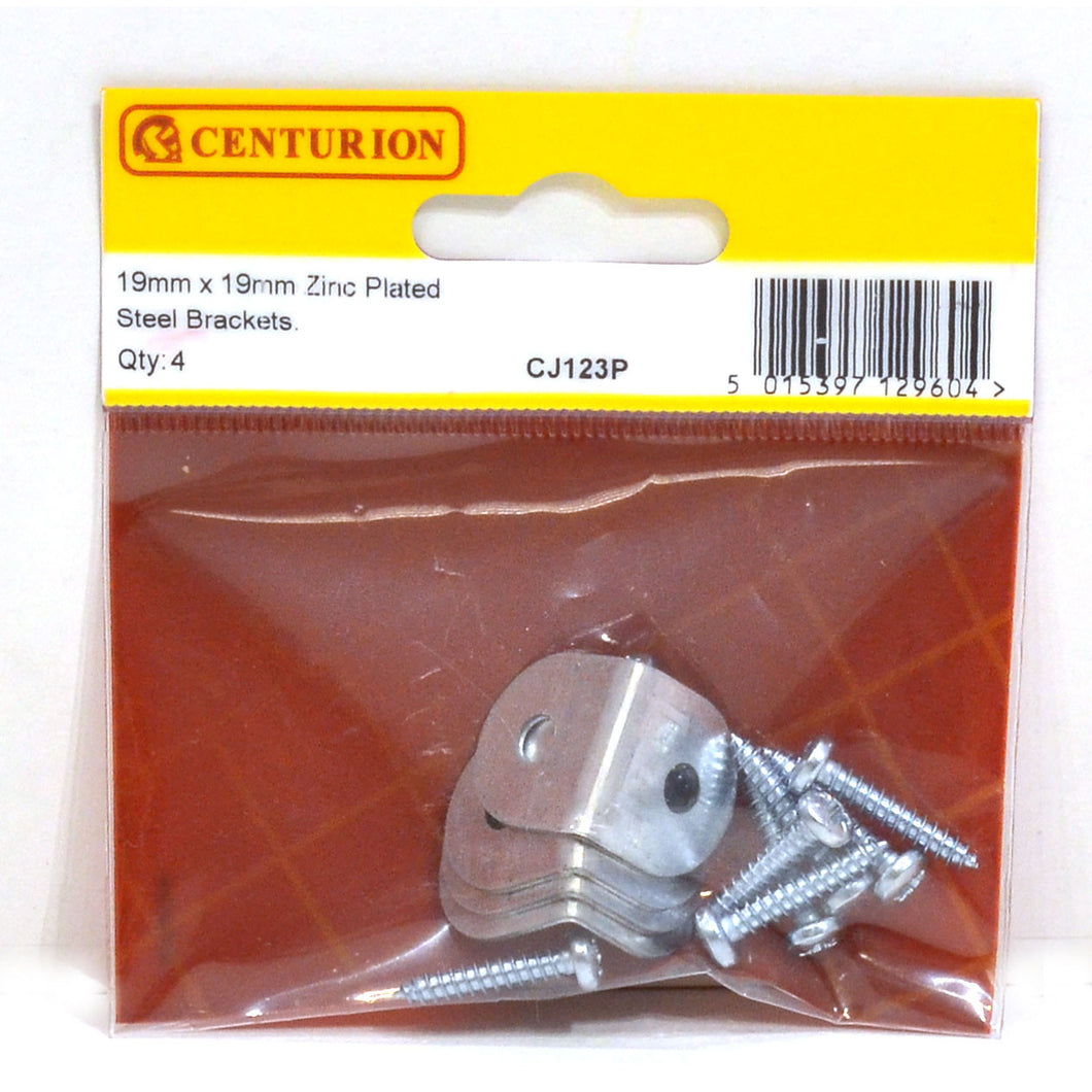Centurion - Steel Brackets, 19mm, Zinc Plated