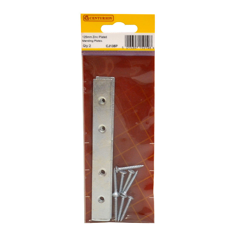 Centurion - Mending Plates, 125mm, Zinc Plated