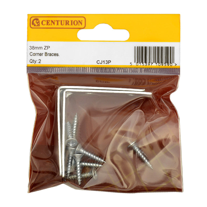 Centurion - 38mm ZP Corner Brace (Pack of 2)