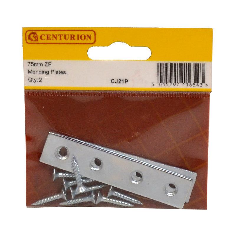 Centurion -  75mm ZP Mending Plate (Pack of 2)