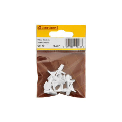 Centurion White Push In Self Supports Pack of 10 - CJ75P