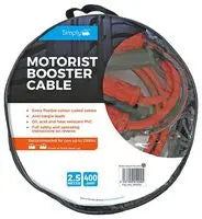 Simply - Motorist Booster Cable 2.5Mtr 400Amp