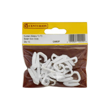 Load image into Gallery viewer, centurion Swish Solo Glide Curtain Gliders, White 10pack
