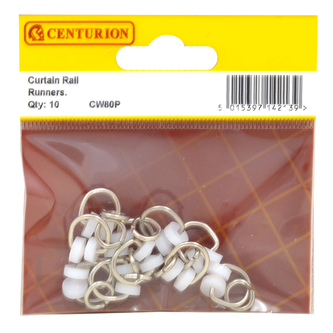 Centurion  Curtain Rail Runners (Pack of 10)