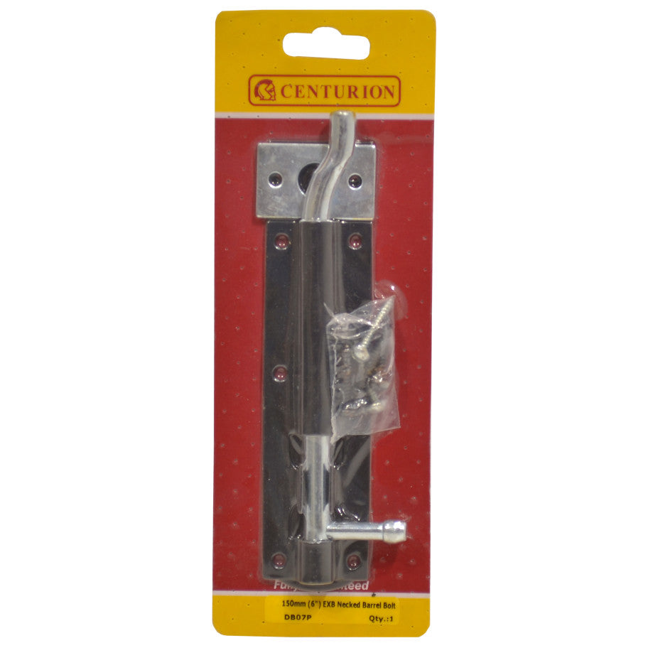 Centurion - Necked Tower Bolt, Black, 150mm