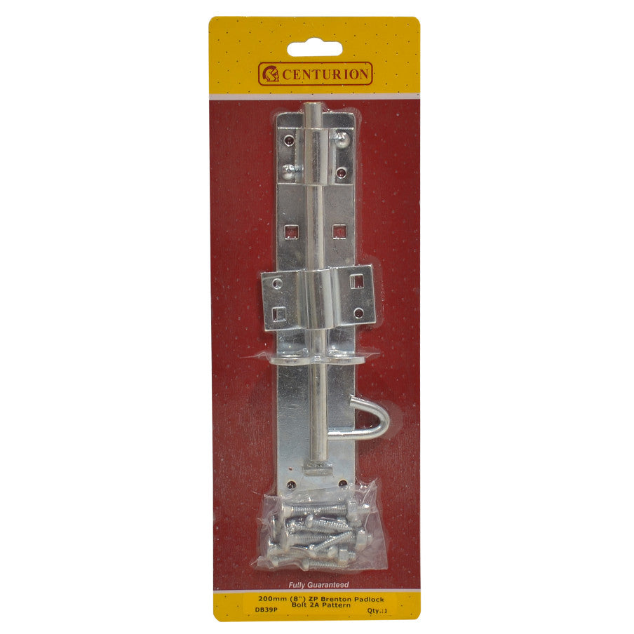 Centurion - Brenton Padlock Bolt, Zinc Plated, 200mm