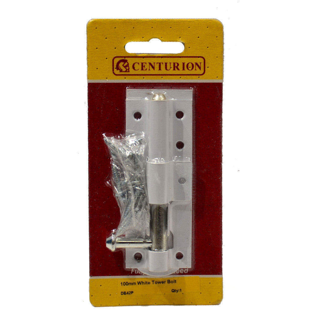 Centurion - Iron Tower Bolt 4 inch, white