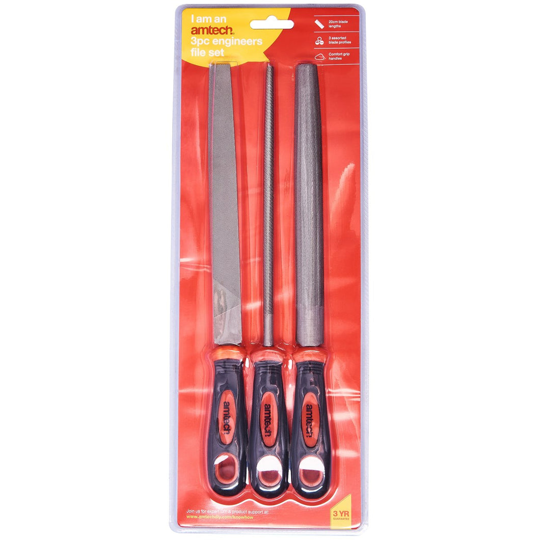 Amtech - 3pc Engineers File Set