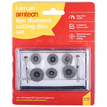 Load image into Gallery viewer, Amtech - 6pc Diamond Cutting Disc Set
