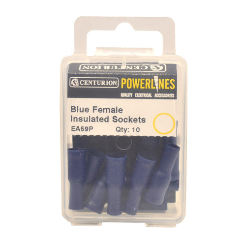 Centurion Powerlines Blue Female Insulated Sockets - Pack of 10 - EA59P